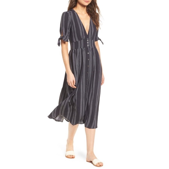 Lira Dresses & Skirts - ⚡️ LIRA CLOTHING Maverick Black Stripe Midi Dress